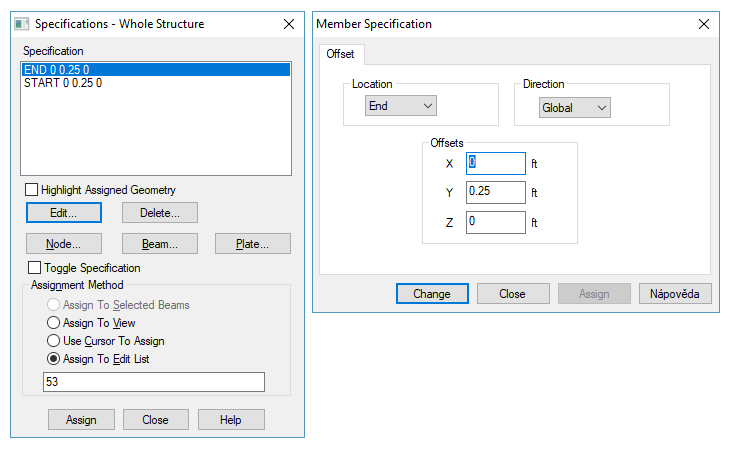 Known limitations of STAAD.Pro link