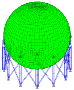 Spherical storage tank