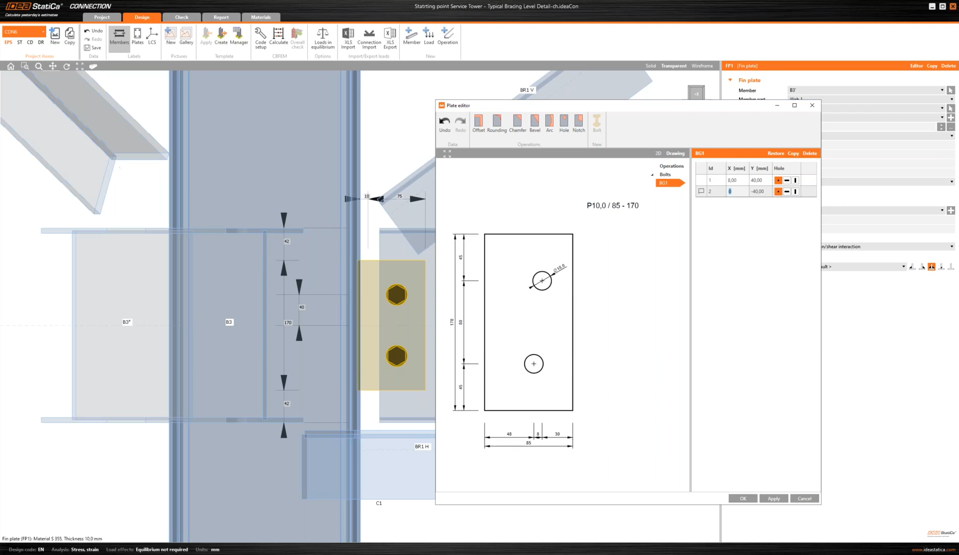 How to move one bolt within a bolt group