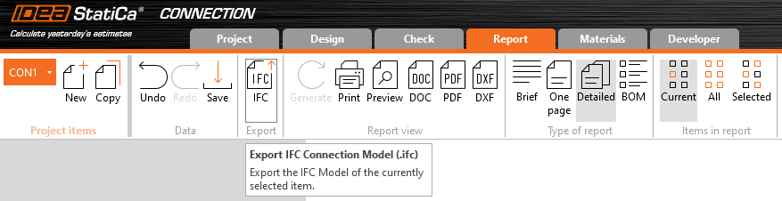 IFC in Desktop application - Connection