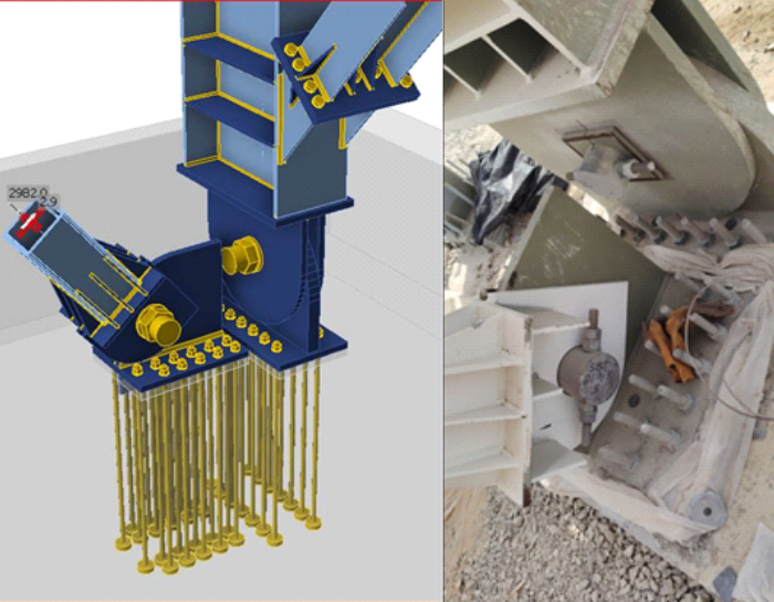 pin steel-to-concrete-connection