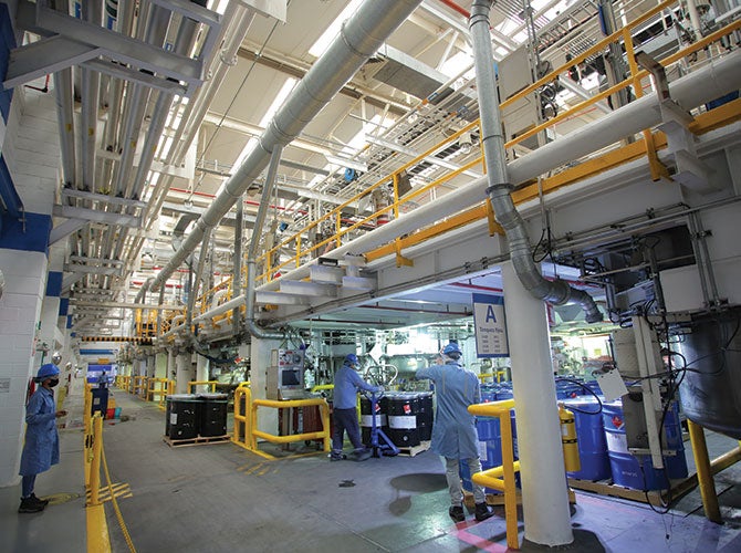 PPG factory in San Juan del Rio, Mexico.