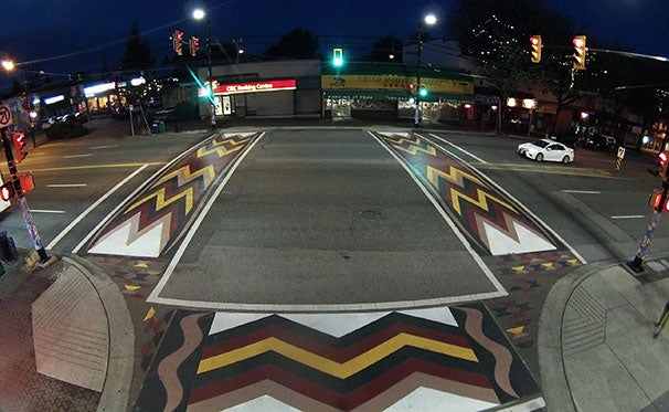 Beautiful crosswalk pattern