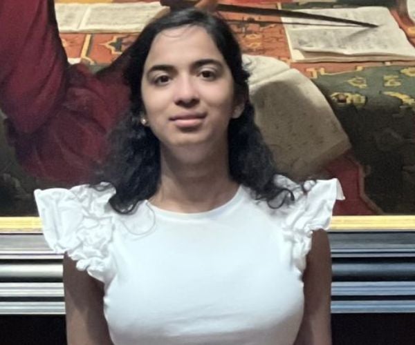 Aarushi Raj scholarship recipient