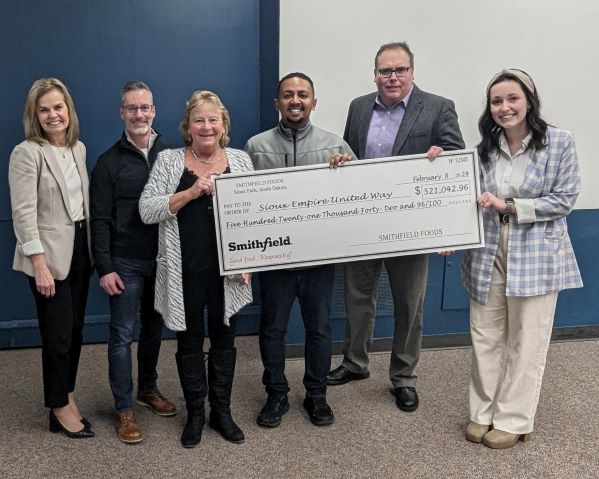 Smithfield Foods Employees Donate More than $700,000 to Local United Way Campaigns