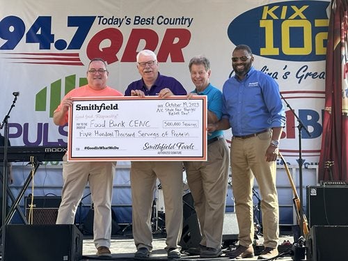 Food Bank of Central & Eastern NC Announces Total Donations from Smithfield Foods Hunger Relief Day