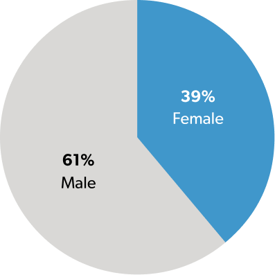 gender breakdown