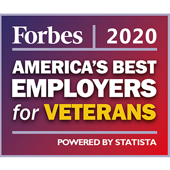 FORBES, 2020 BEST EMPLOYERS FOR VETS LIST