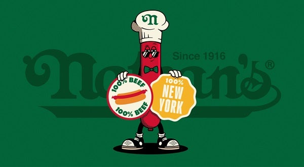 Nathan’s Famous introduces redesigned mascot 'Frankie.'
