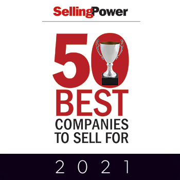 NAMED TO SELLING POWER'S 2021 "50 BEST COMPANIES TO SELL FOR"