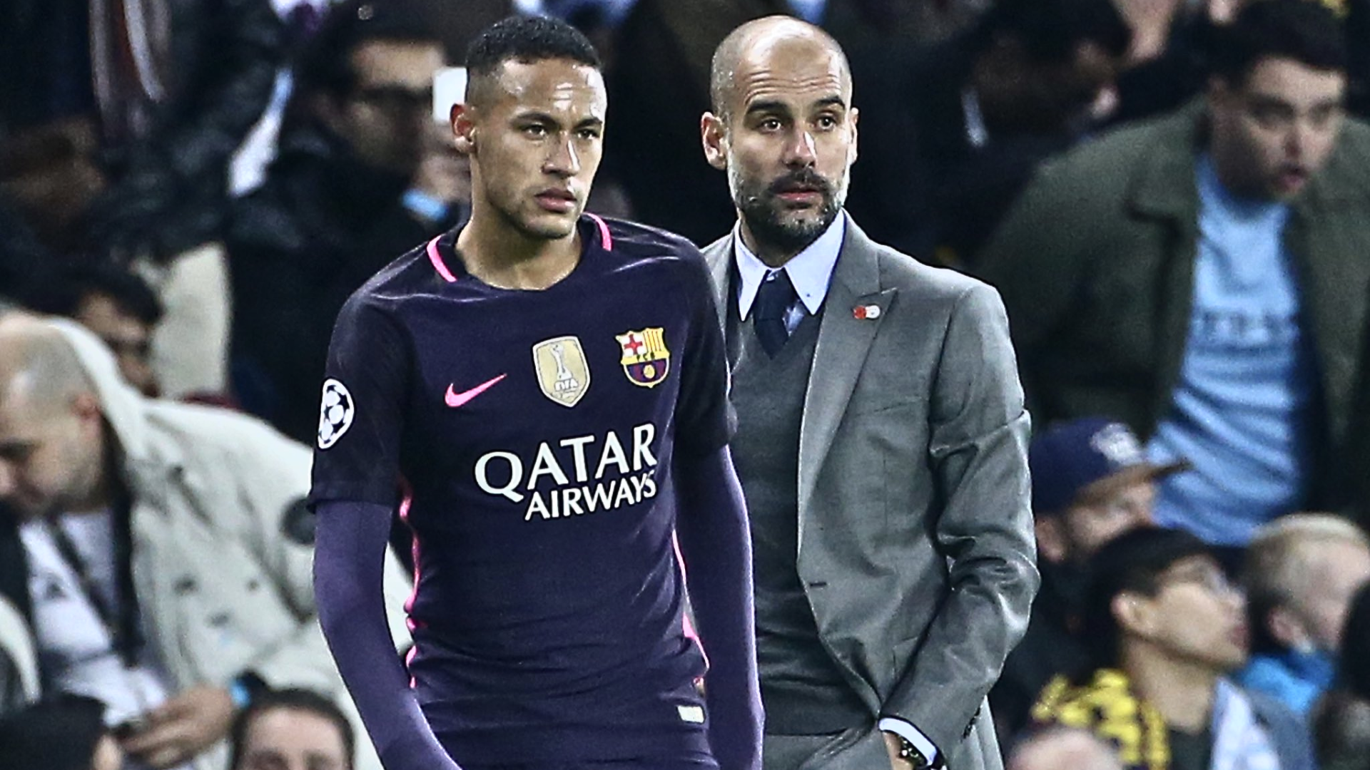 Neymar y Guardiola