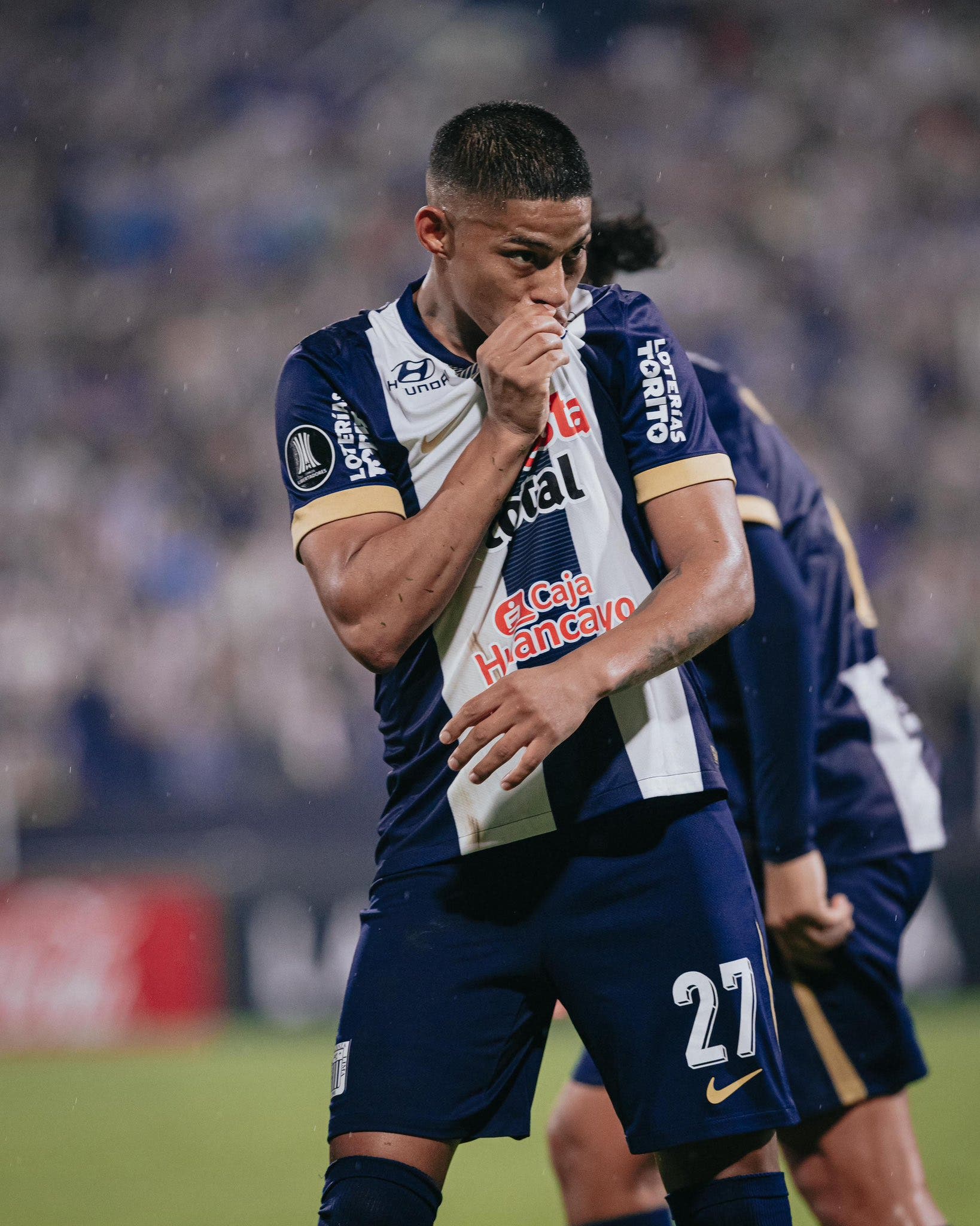 Kevin Quevedo celebrates after scoring brace against Nacional