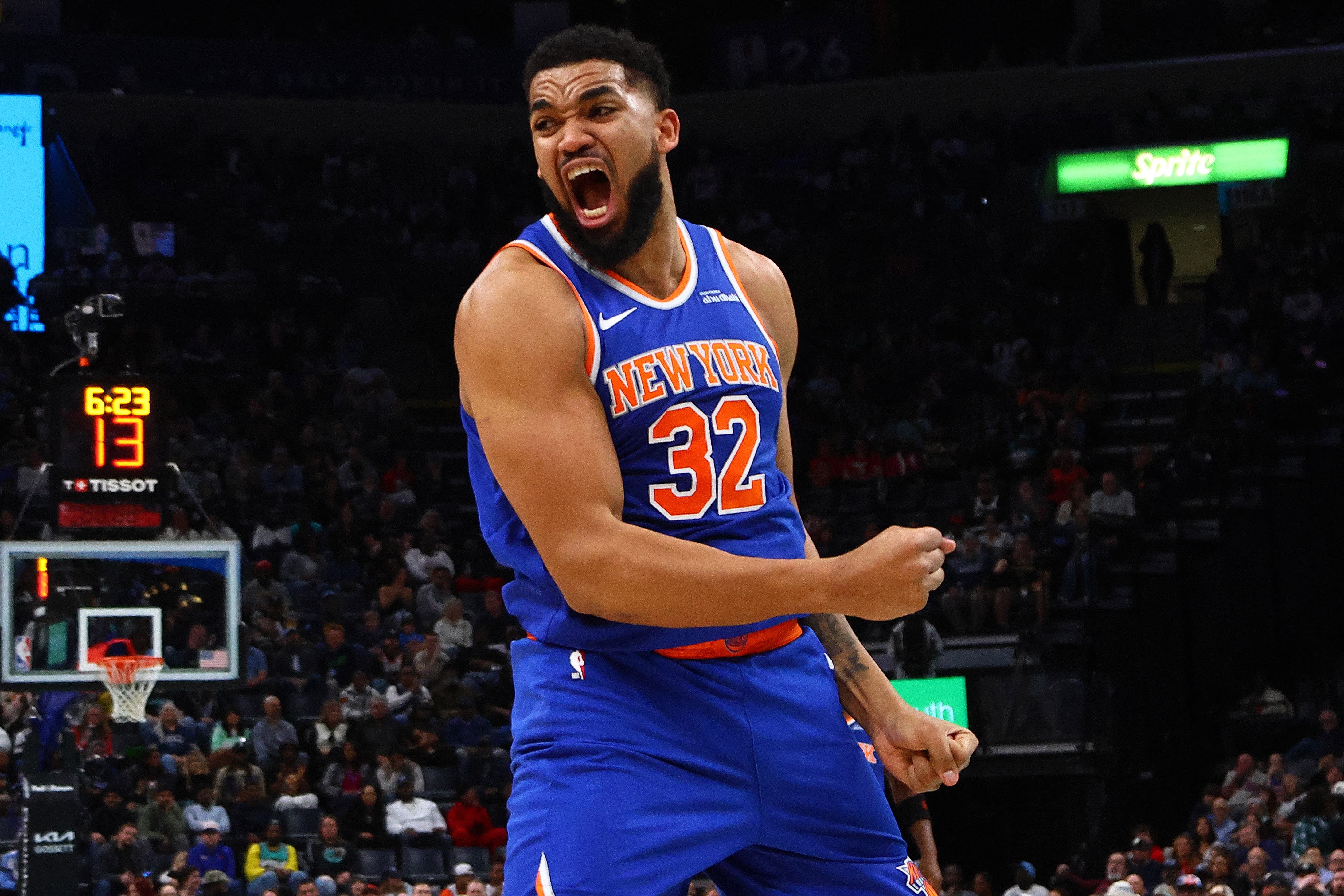 Karl-Anthony Towns for the New York Knicks.