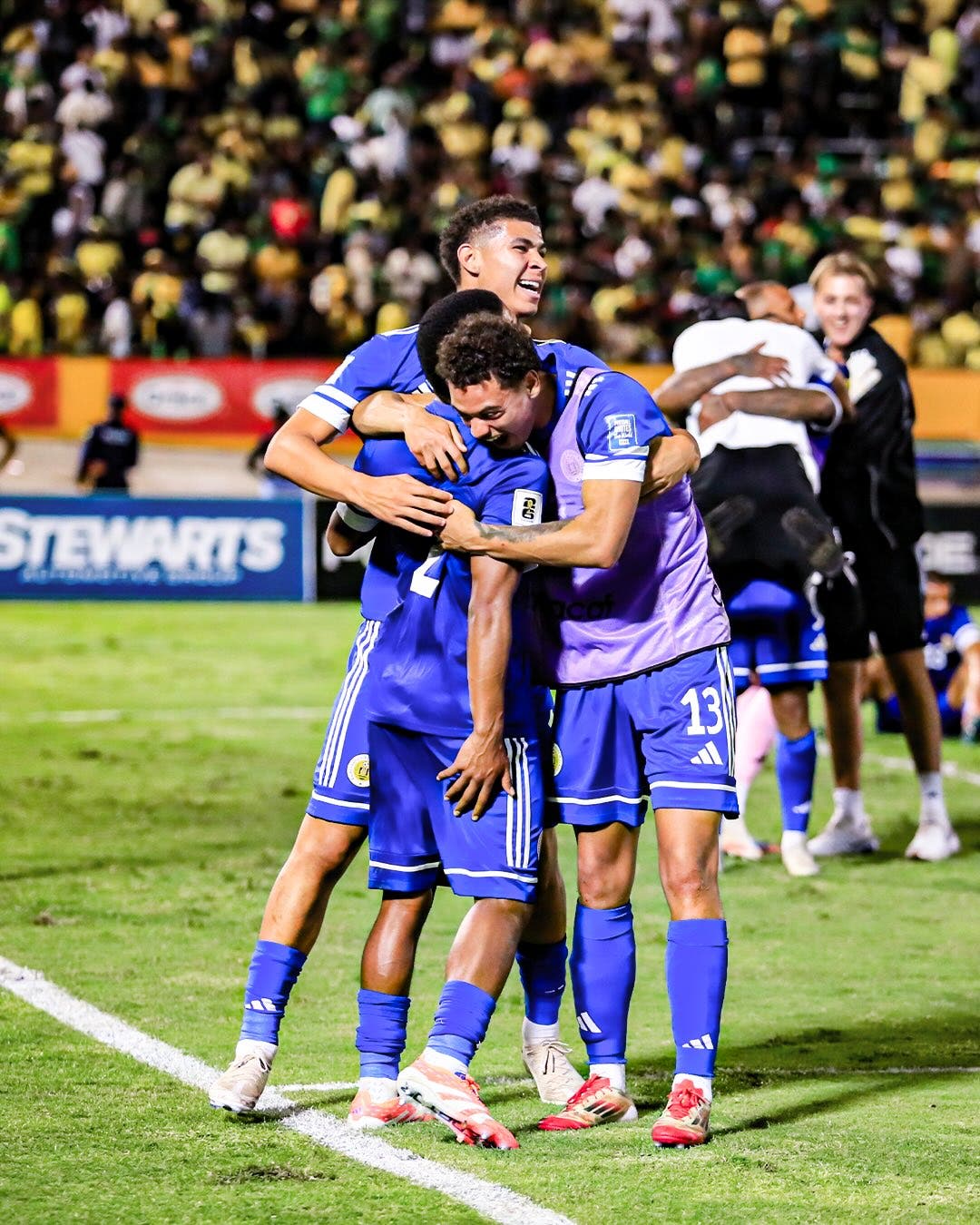 Curaçao National Team celebrates aftter qualifying to 2026 FIFA World Cup.