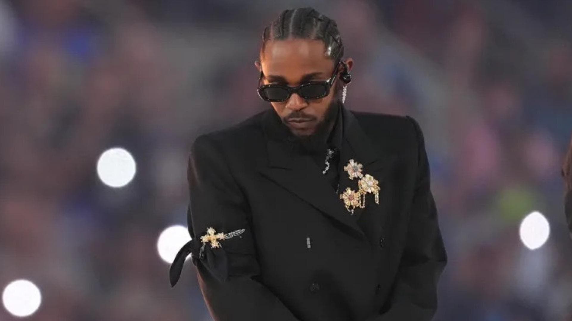 Kendrick Lamar at the 2022 Super Bowl halftime show