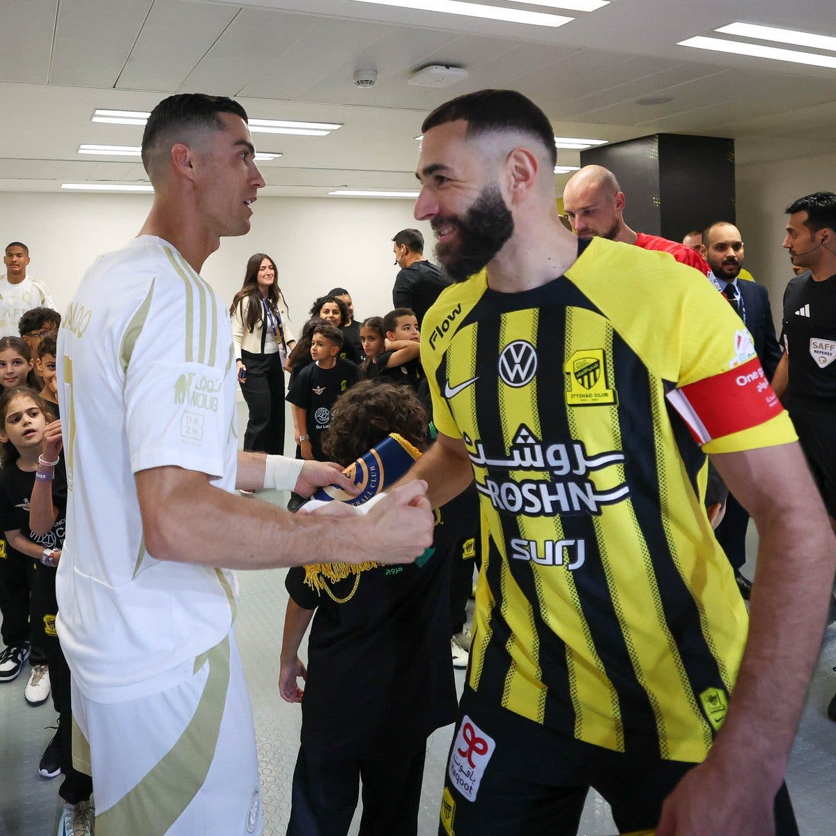 Cristiano Ronaldo and Karim Benzema.