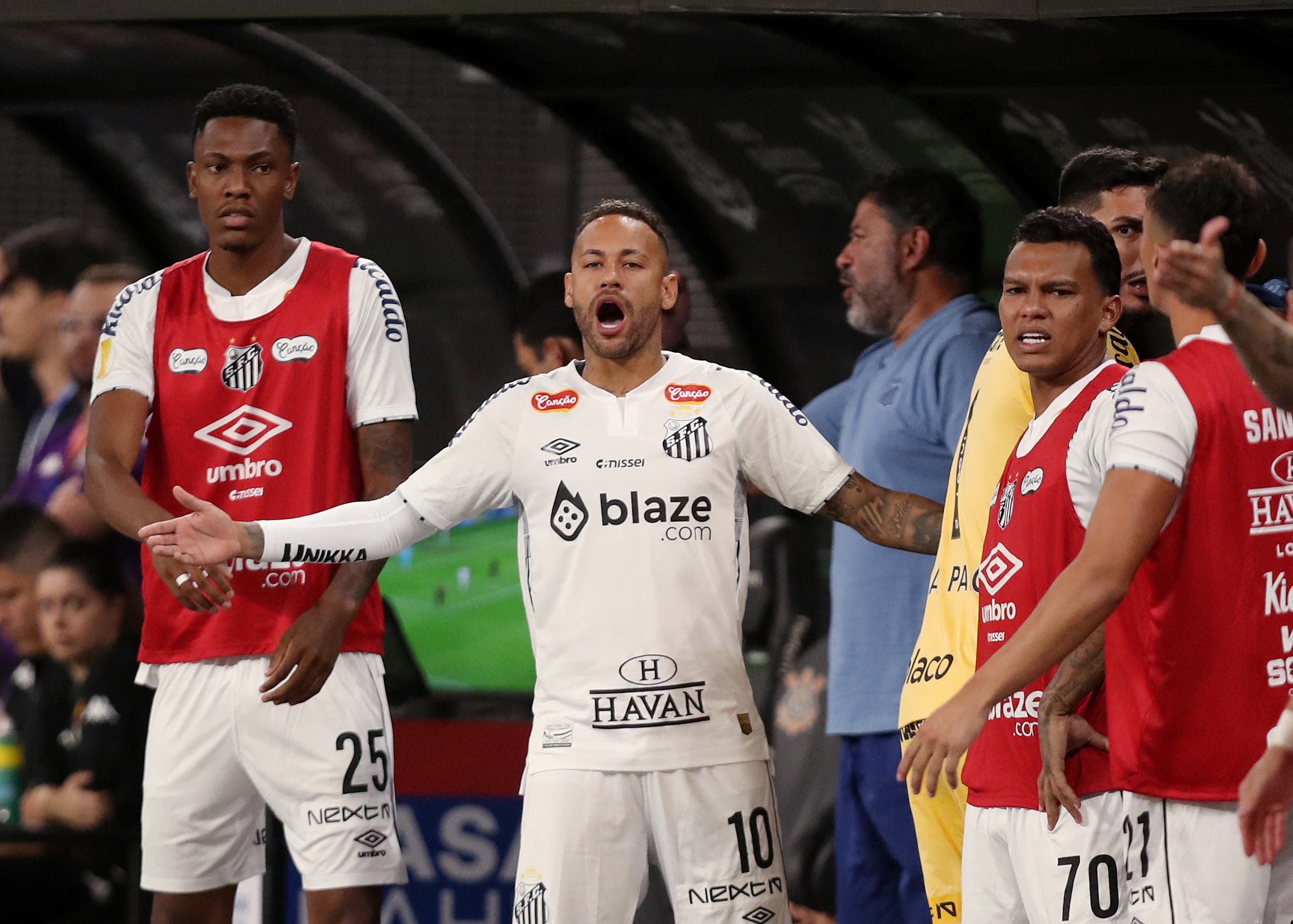 Neymar in Paulistão semifinal, Corinthians vs. Santos.