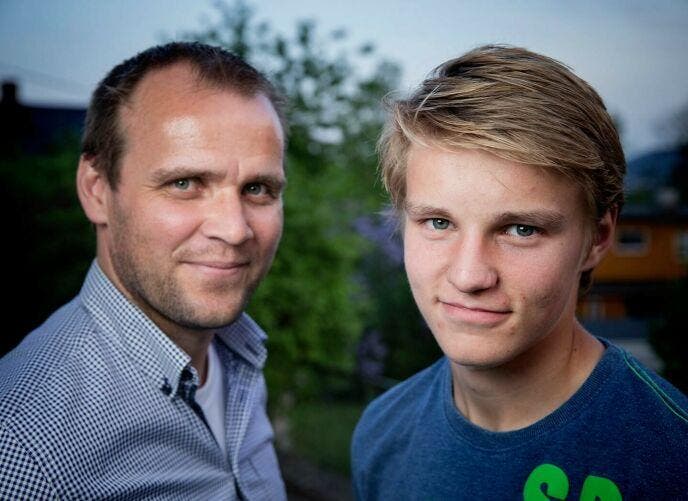 Hans Erik y Martin Odegaard