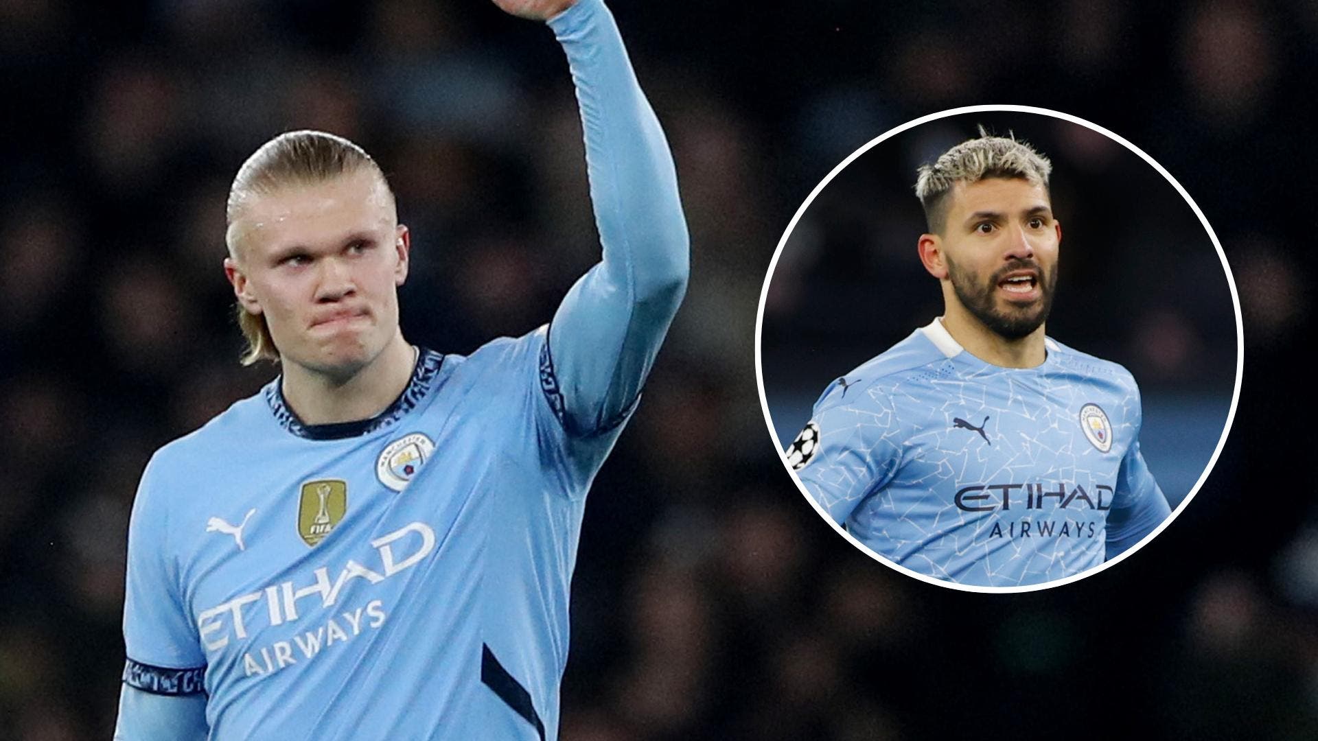 Erling Haaland passes Kun Aguero in goals in Champions League