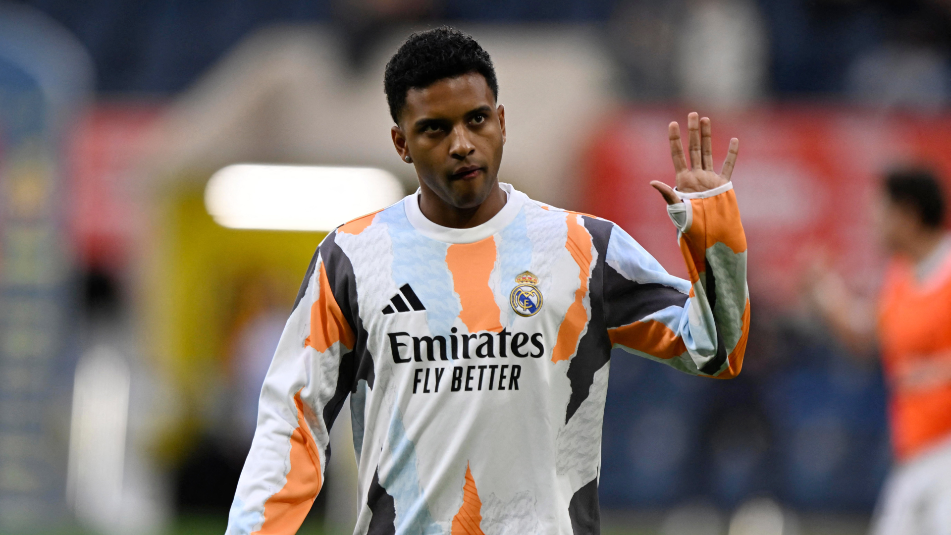 Rodrygo Goes during a Real Madrid's training session.