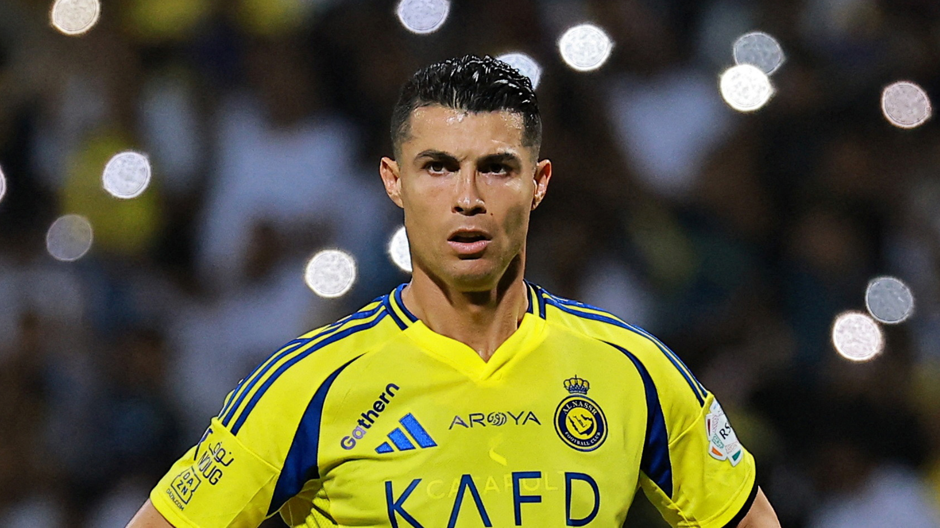 Cristiano Ronaldo durante un partido con el Al-Nassr.
