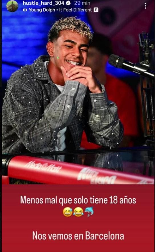 Lamine Yamal's father, Mounir Nasraoui's post on Instagram after Barcelona defeat in El Clásico.