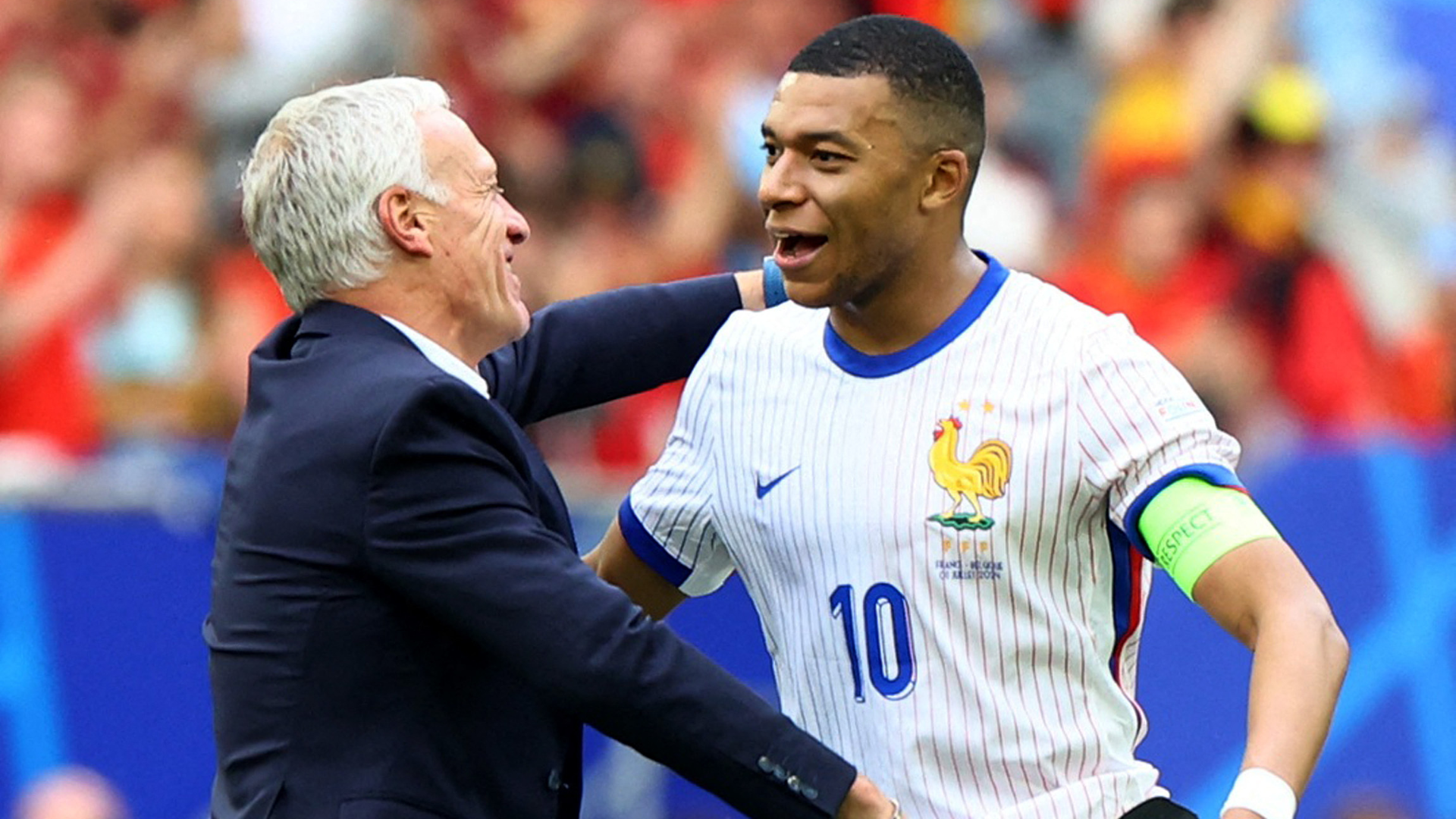 Mbappé y Deschamps