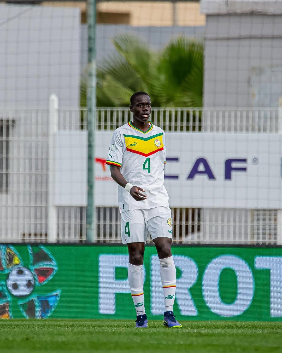 El Hadji Malick Cissé during a march with Senegal U17 National Team.