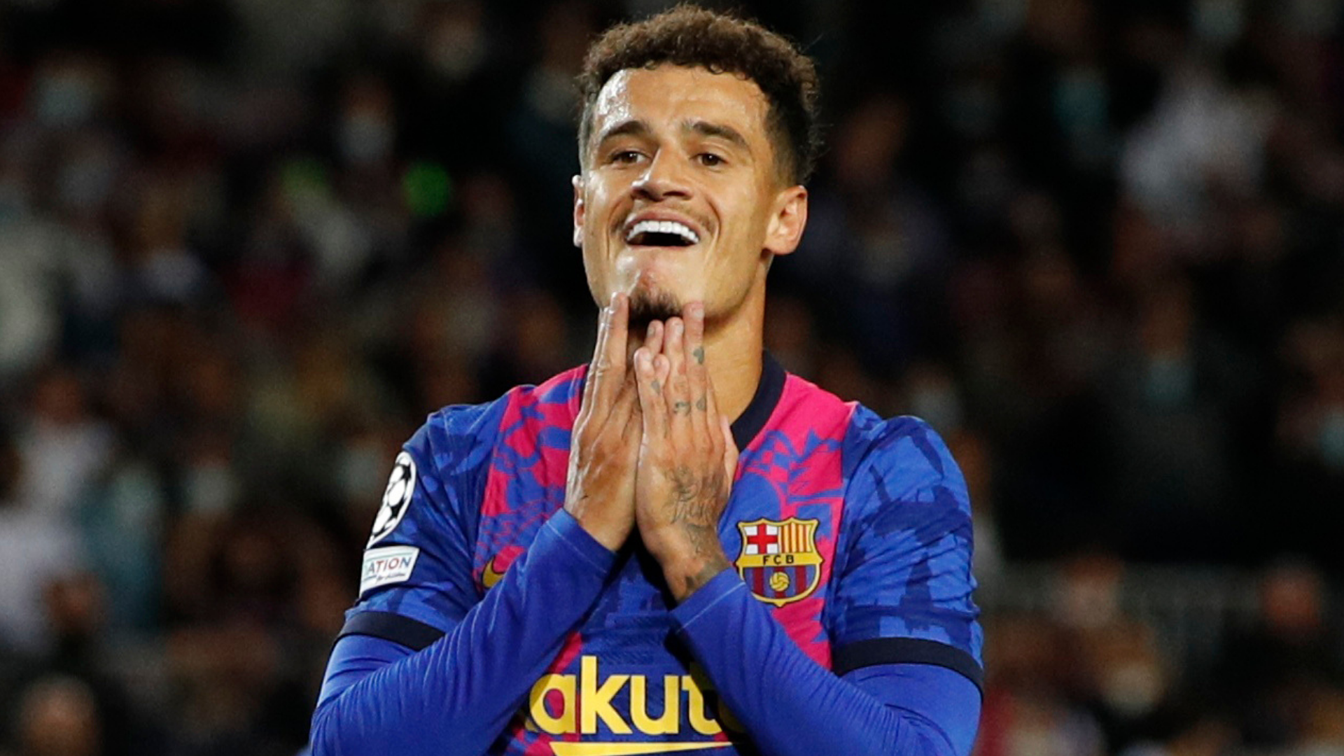 Philippe Coutinho durante un partido con el FC Barcelona.