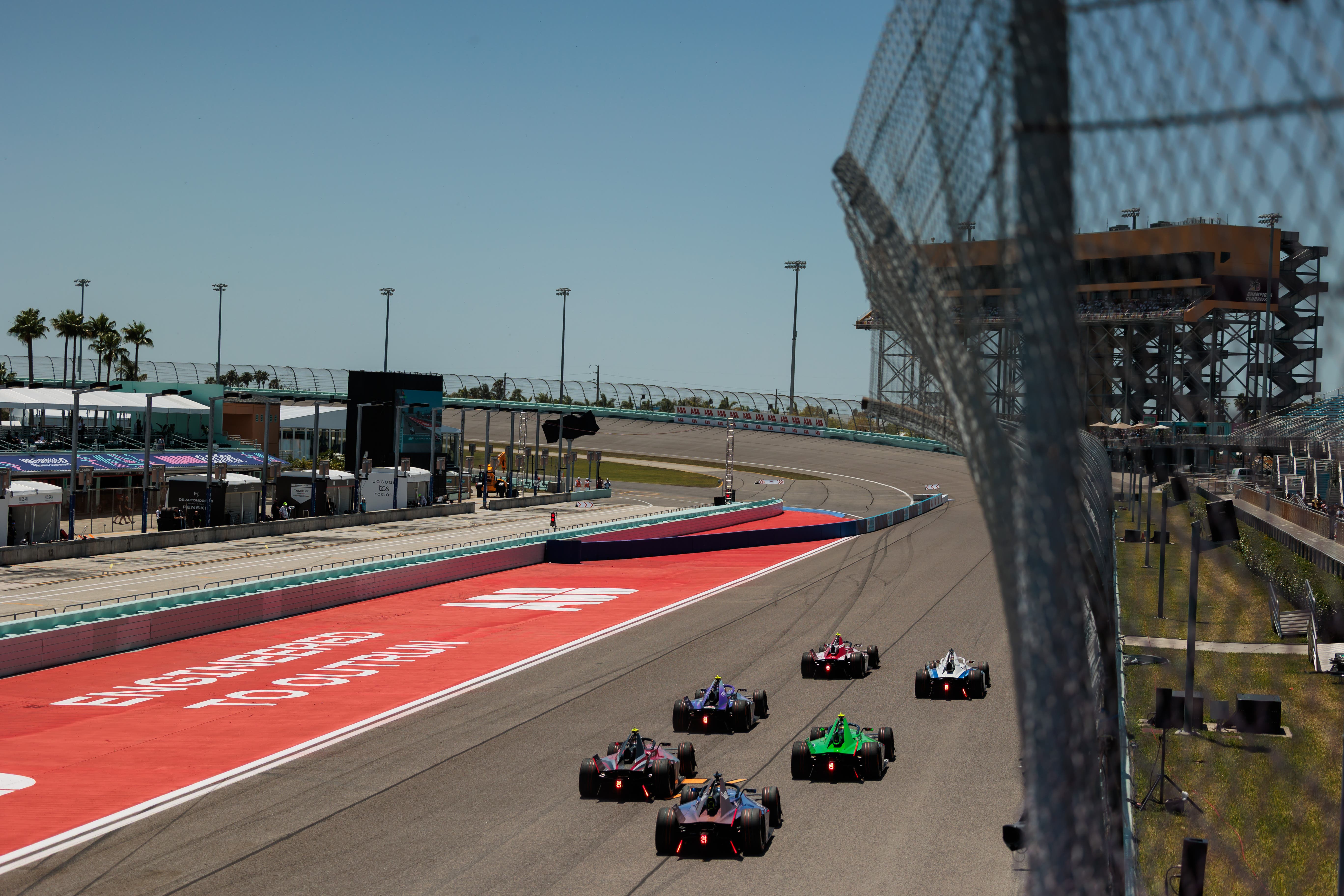 Formula E's 2025 Miami E-Prix at Homestead-Miami Speedway.