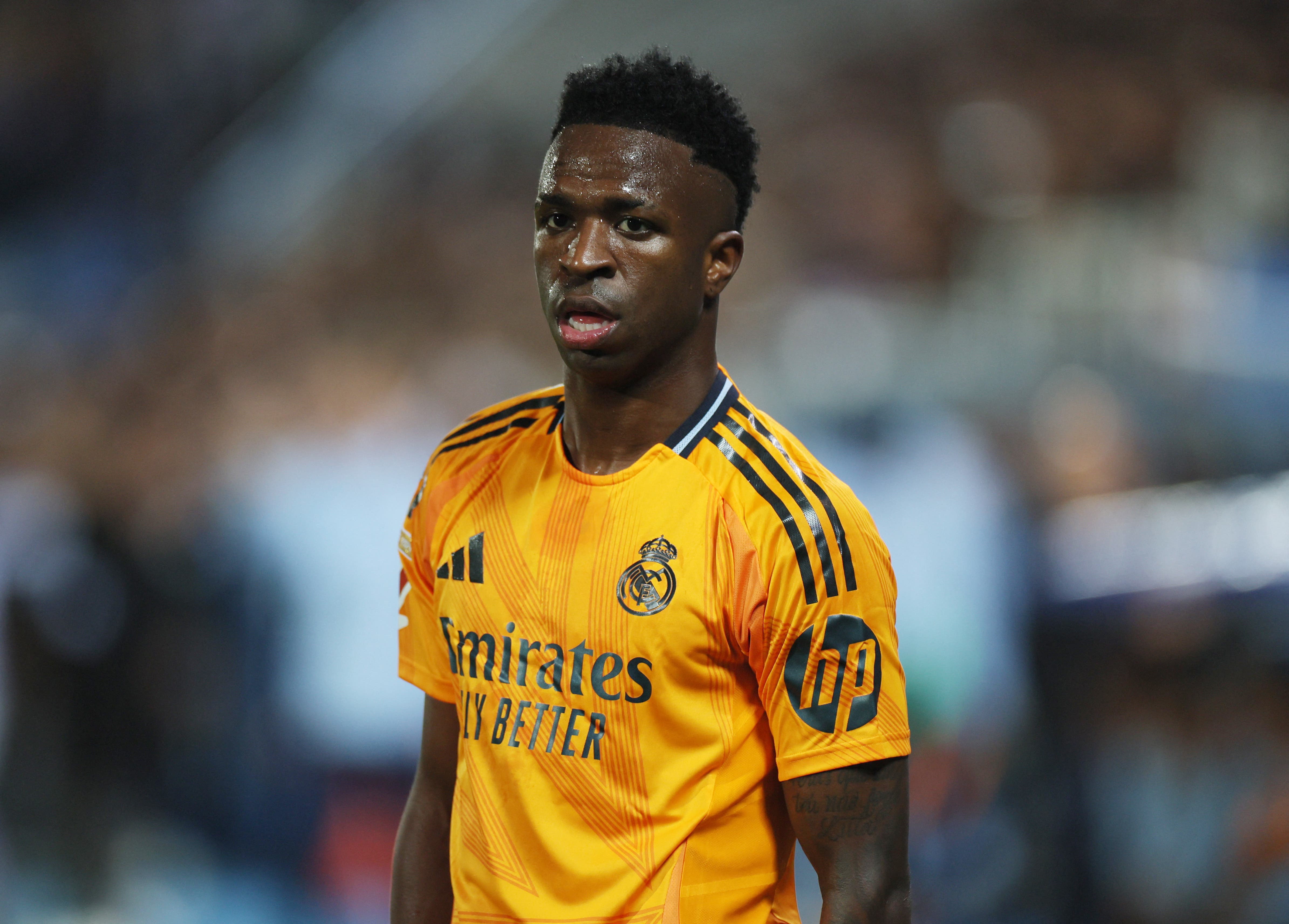 VInícius playing for Real Madrid.