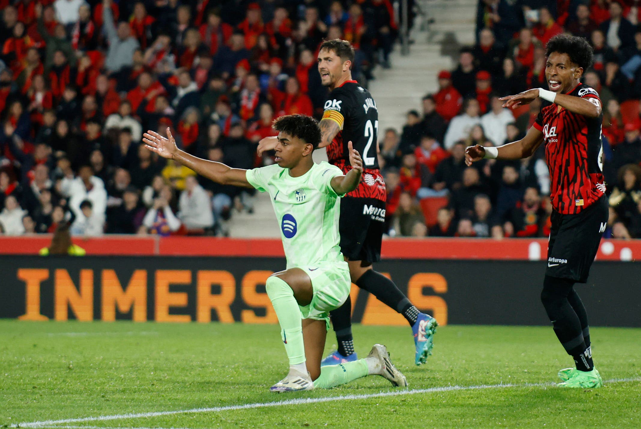 Lamine Yamal asistencia Mallorca vs Barcelona