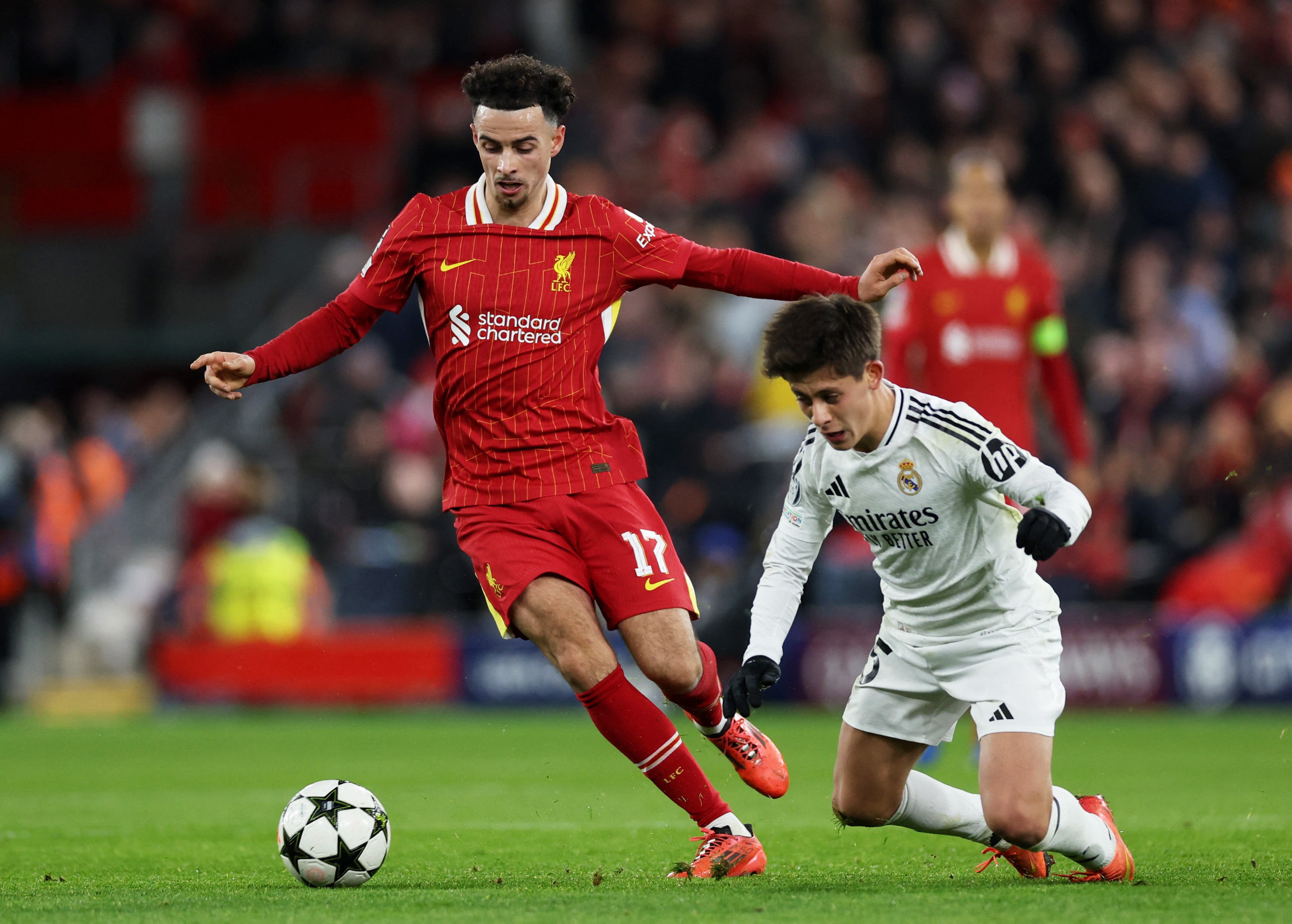 Arga Güler Liverpool vs Real Madrid Champions League