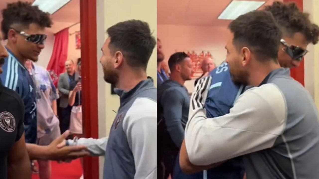 Patrick Mahomes meets Lionel Messi at the Arrowhead Stadium