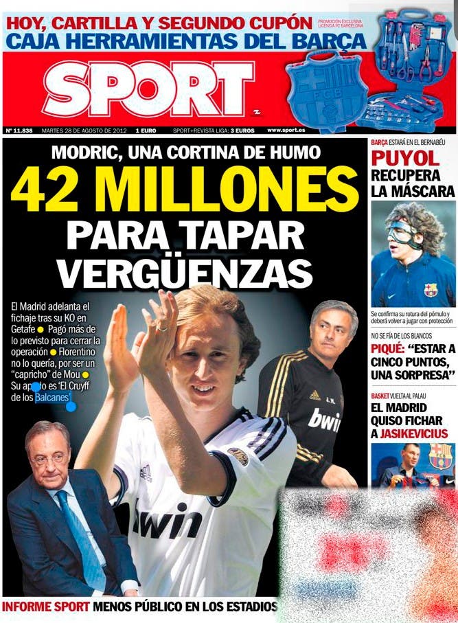 Portada periódico Spot, Modric