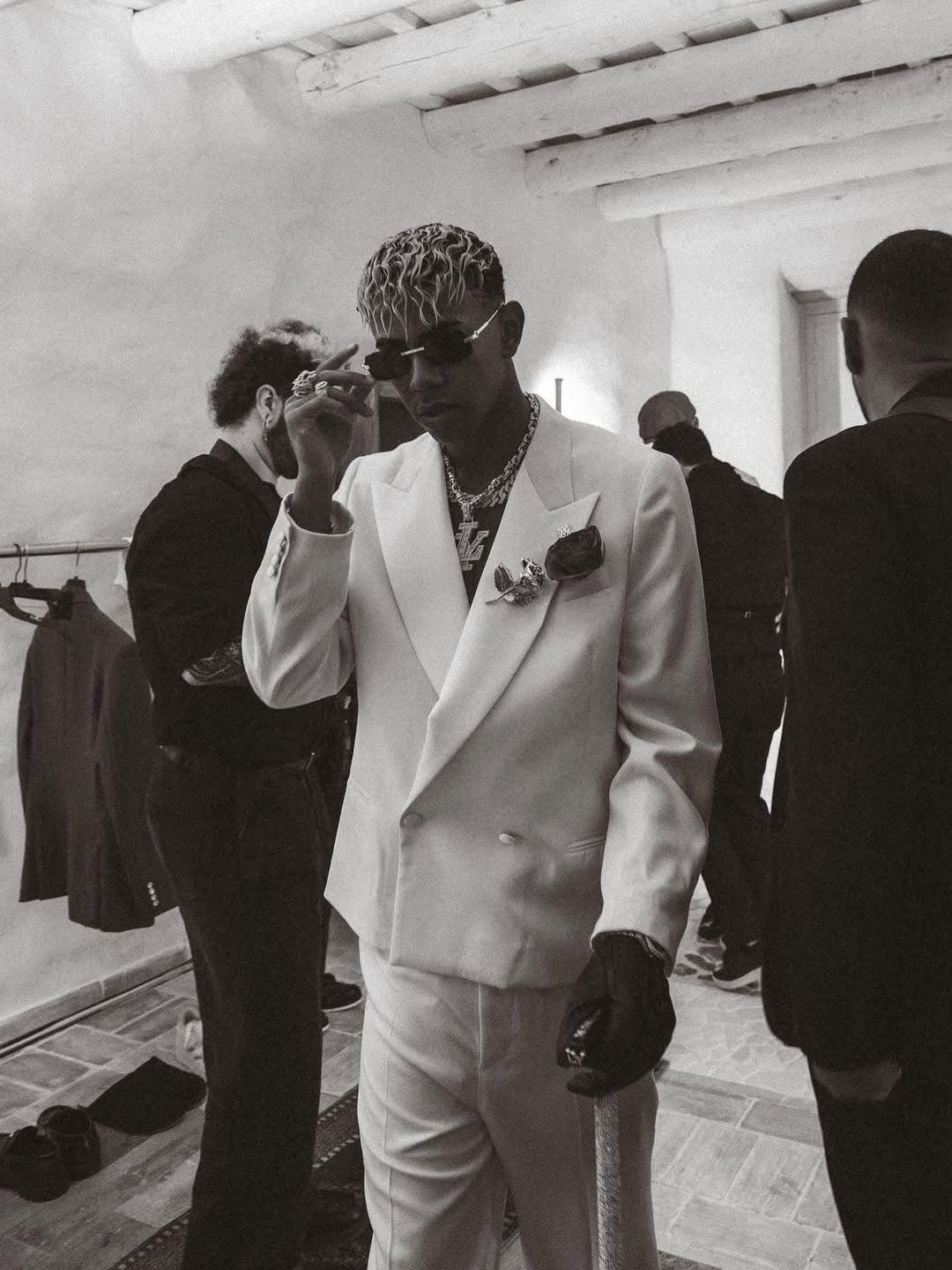 Lamine Yamal poses during his 18th Birthday Party.