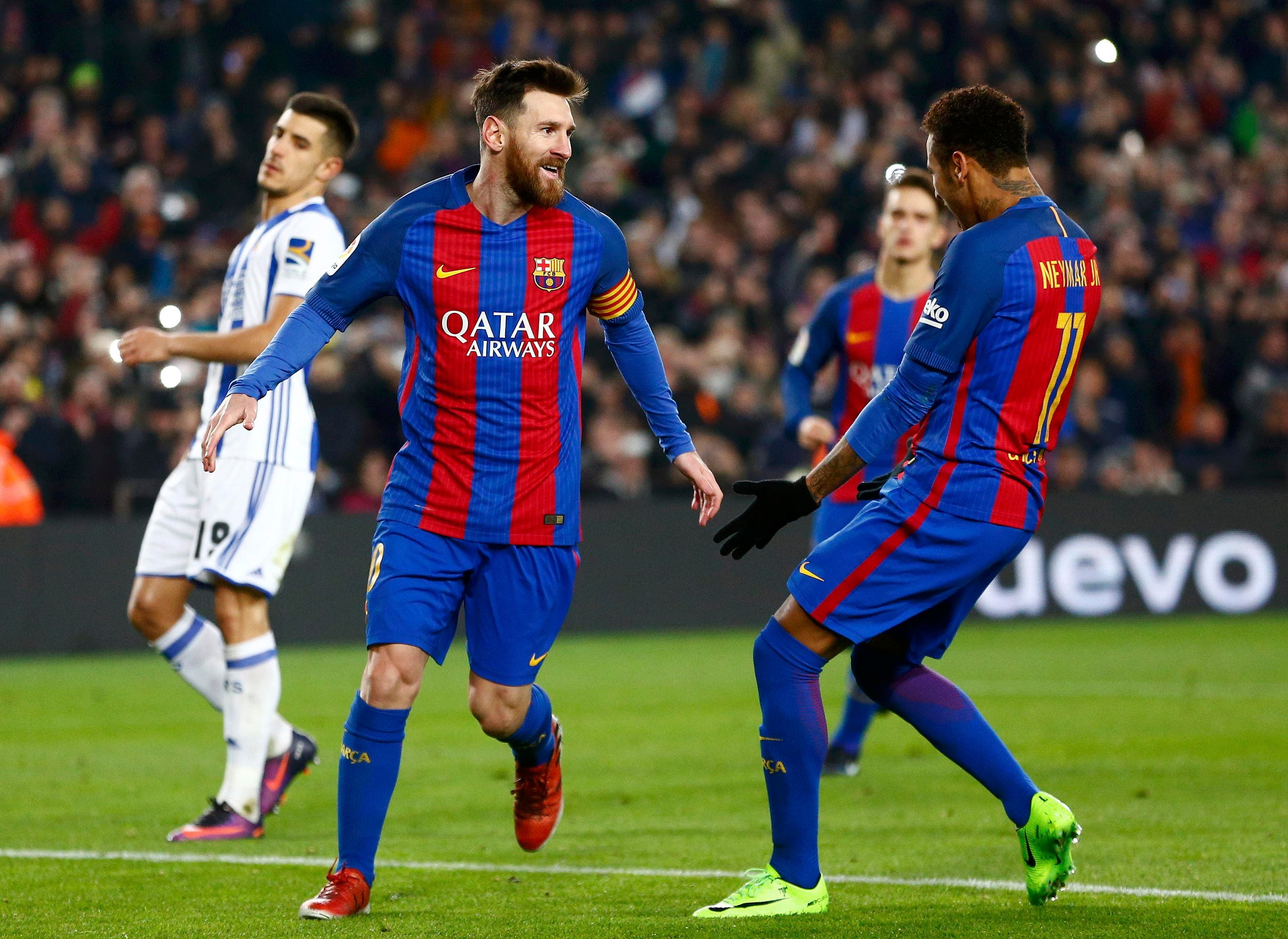 Messi Neymar.