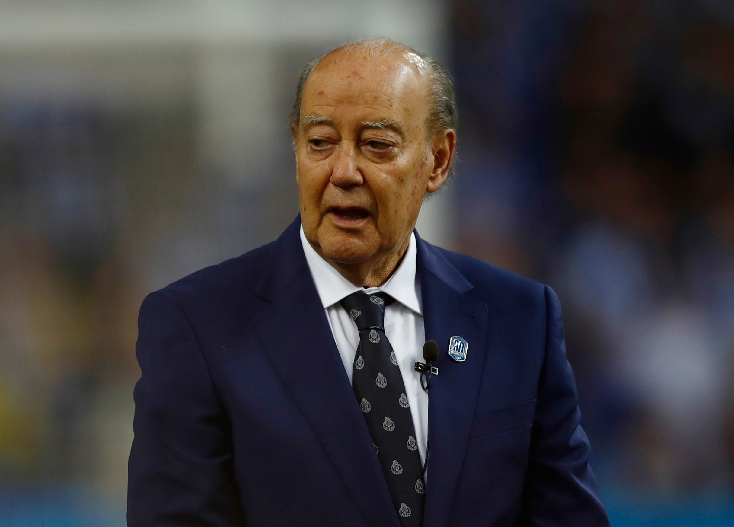 Porto club president Jorge Nuno Pinto da Costa before the trophy presentation