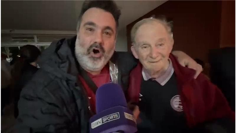 Hincha de Lanús, 85 años y viaja a la final de la Sudamericana