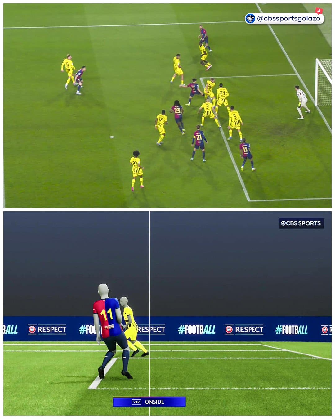 VAR check Raphinha goal
