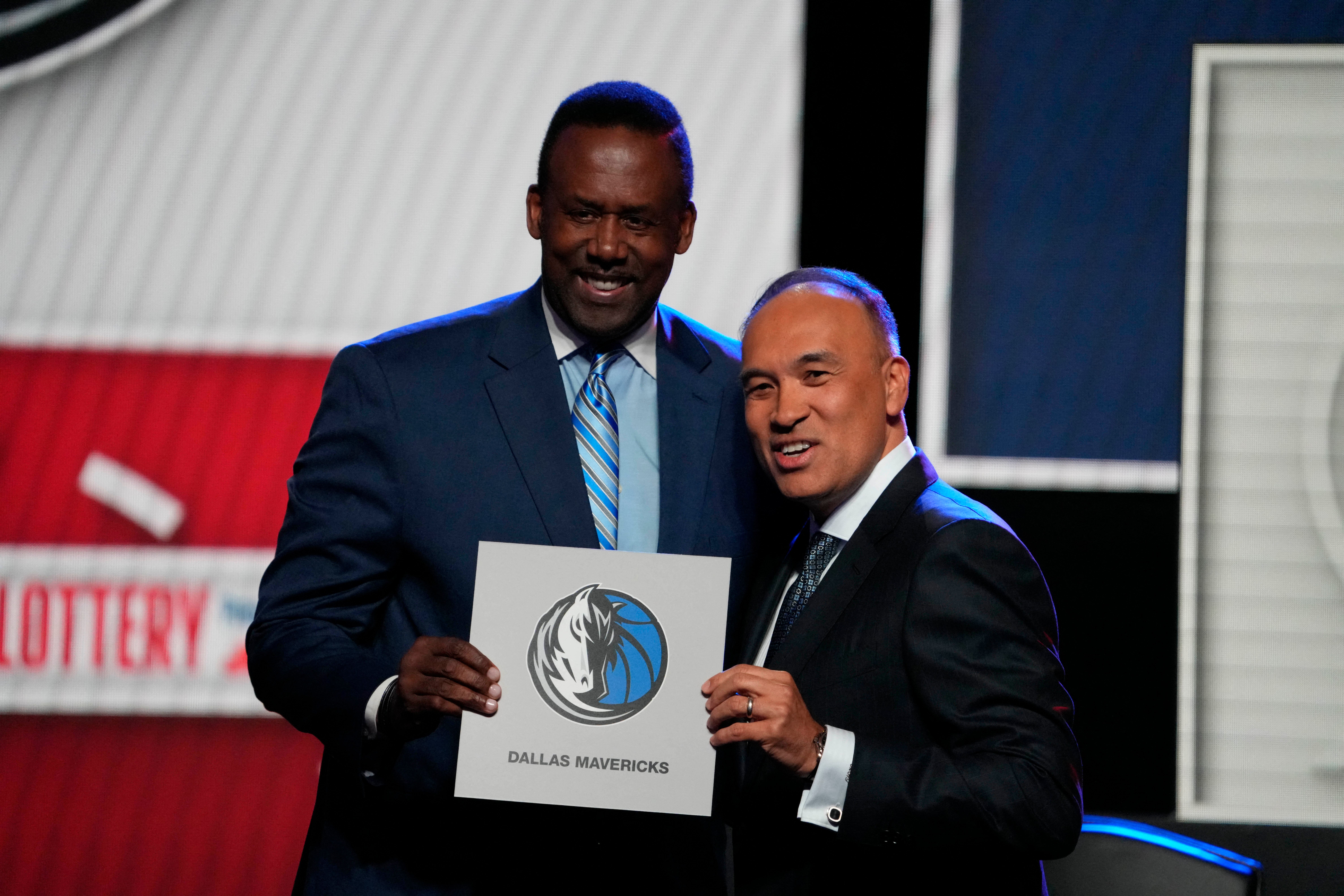 Dallas Mavericks being drawn for No. 1 pick in the NBA Draft Lottery.