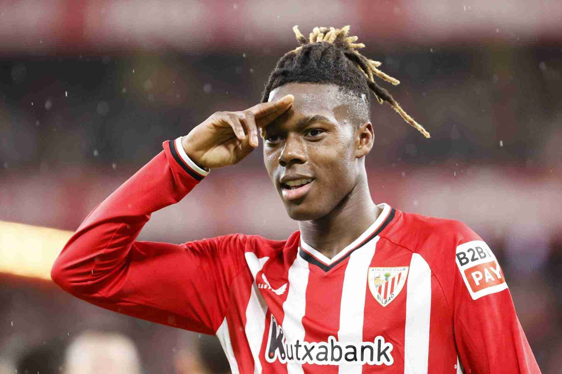 Nico William con el Bilbao