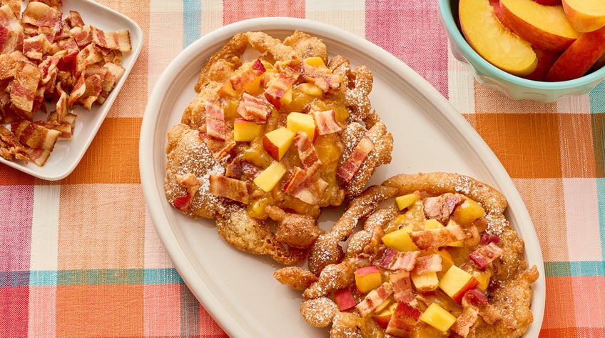 Bacon Funnel Cakes