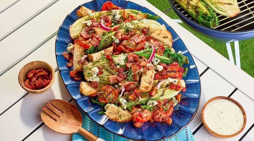 Grilled Wedge Salad with Applewood Bacon