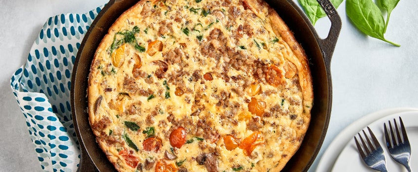 Sausage & Mushroom Breakfast Frittata