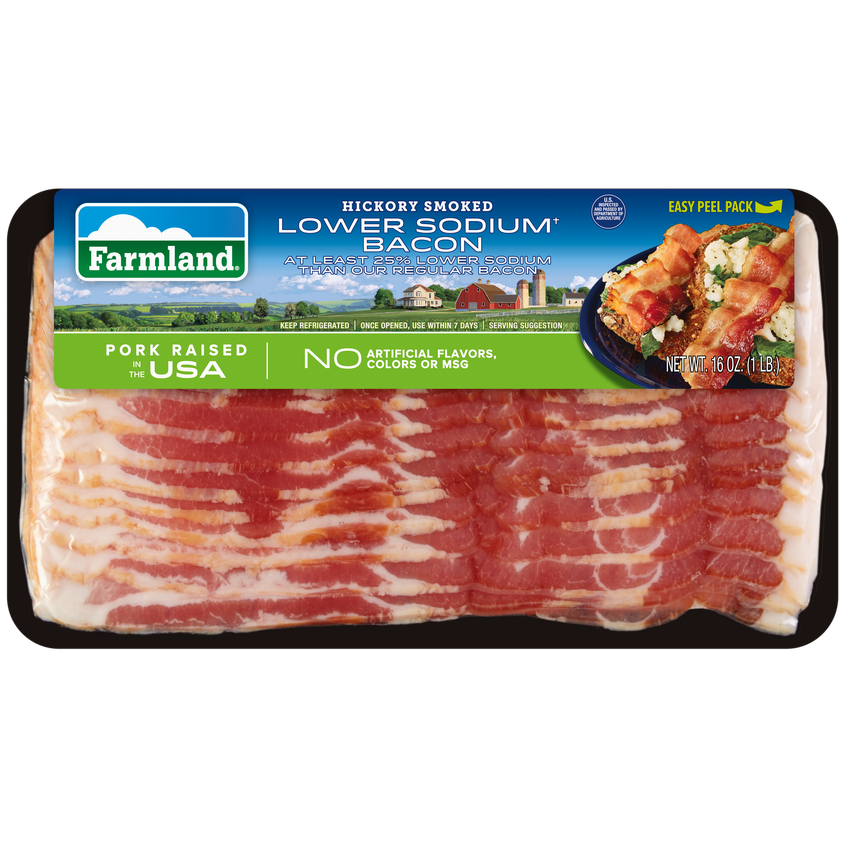 Hickory Smoked Bacon, Low Sodium, 16oz