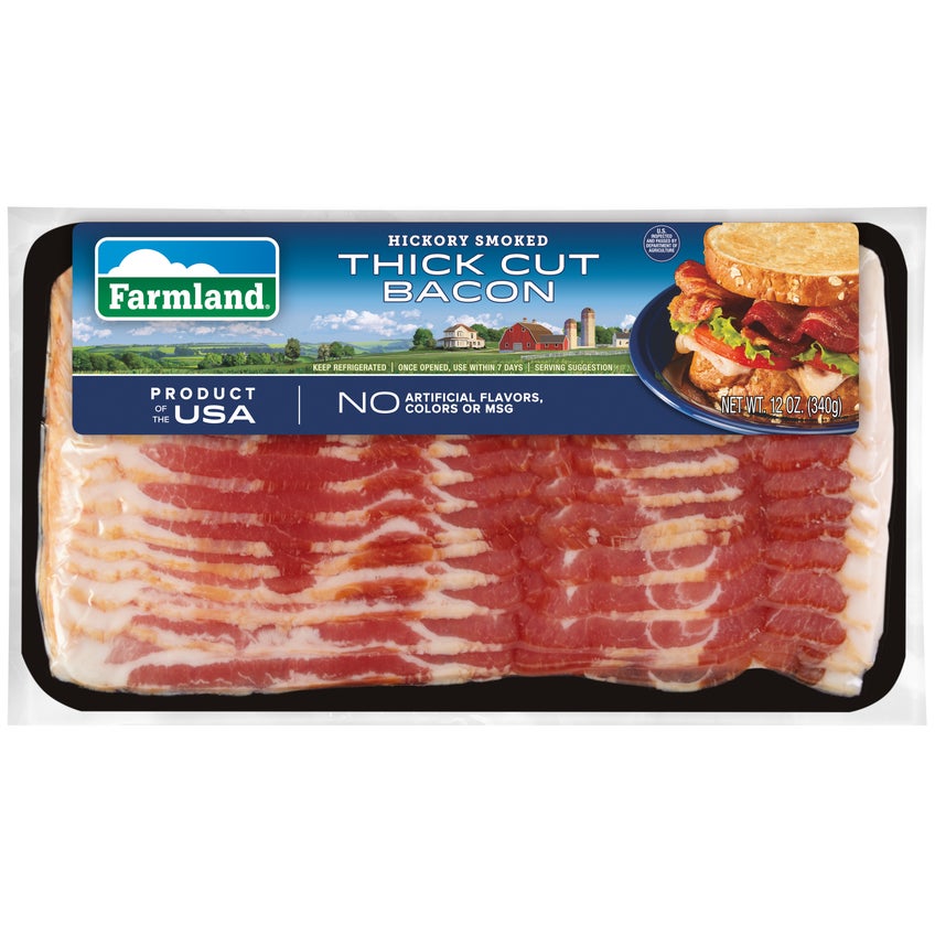 Hickory Smoked Bacon, Thick Cut, 12 oz.