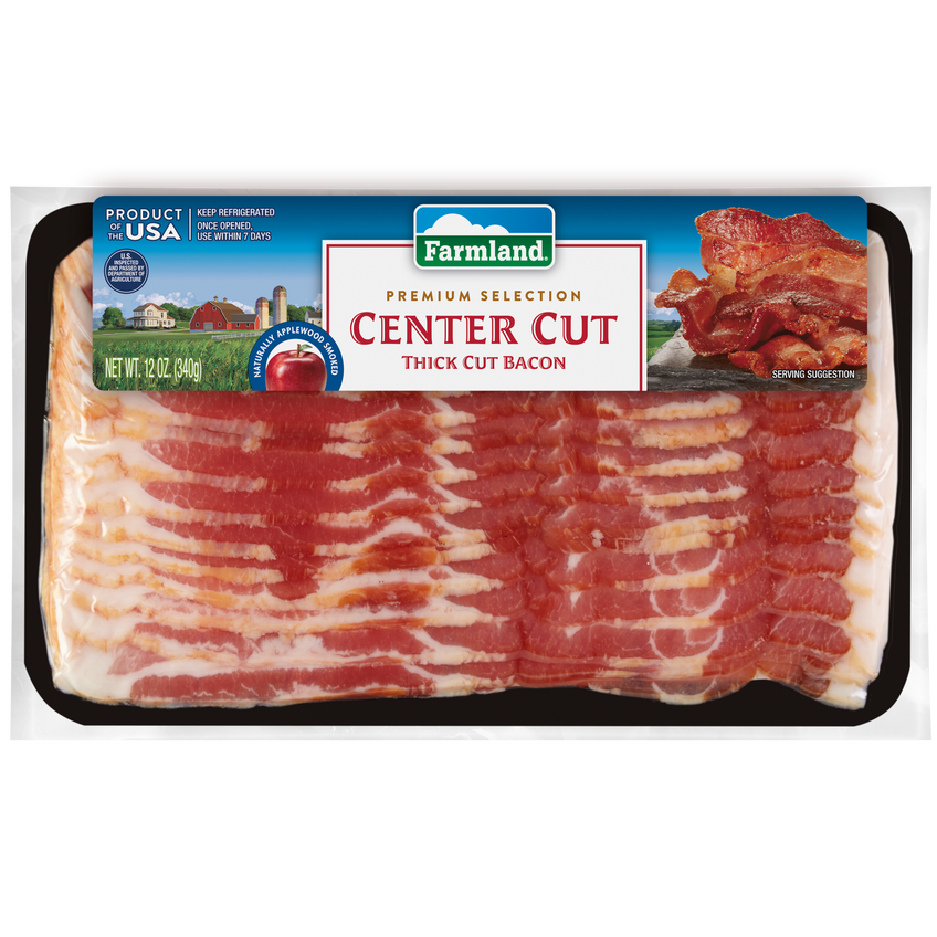 Premium Center Cut Applewood Smoked Thick Cut Bacon, 12oz