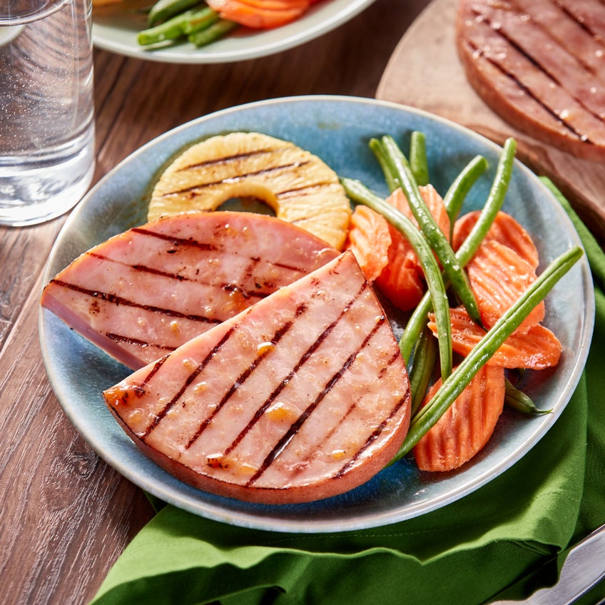 Grilled Hawaiian Ham Steaks