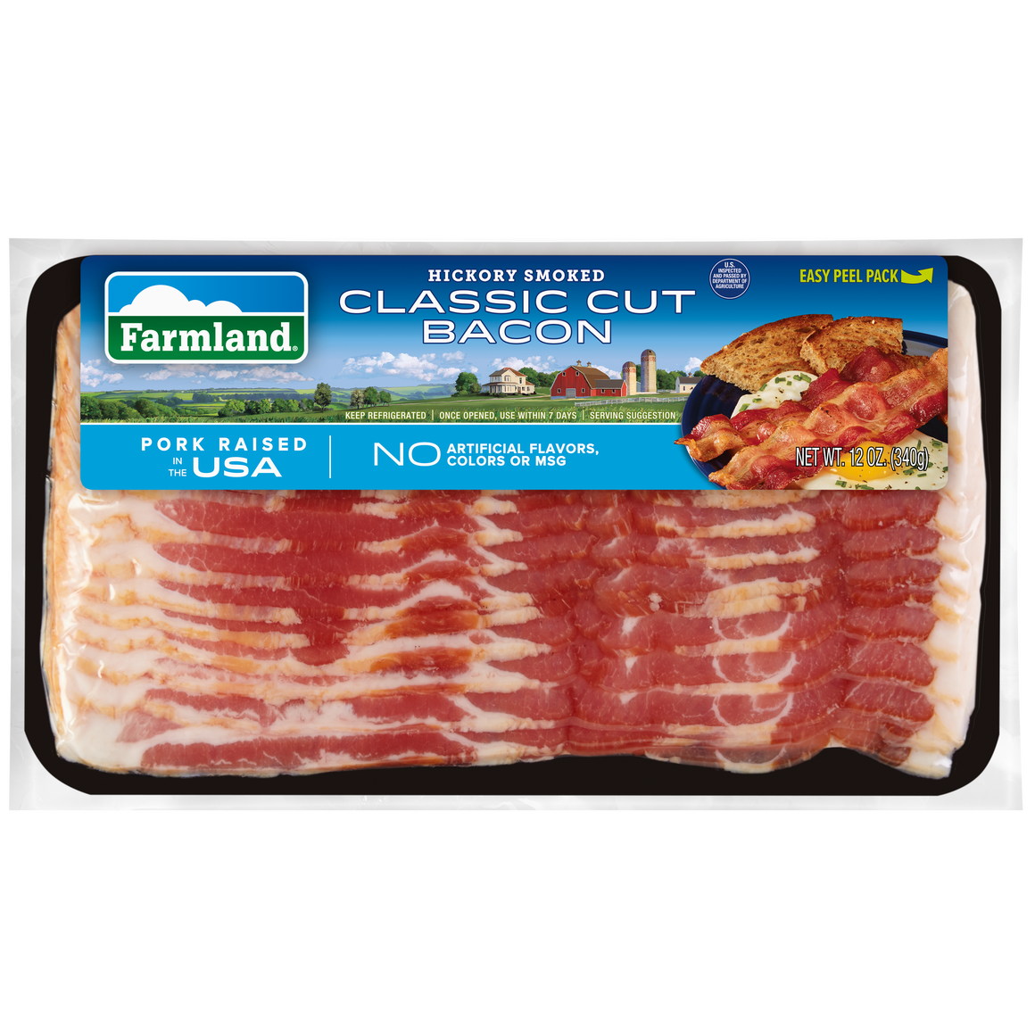 Hickory Smoked Bacon, Classic Cut, 12oz
